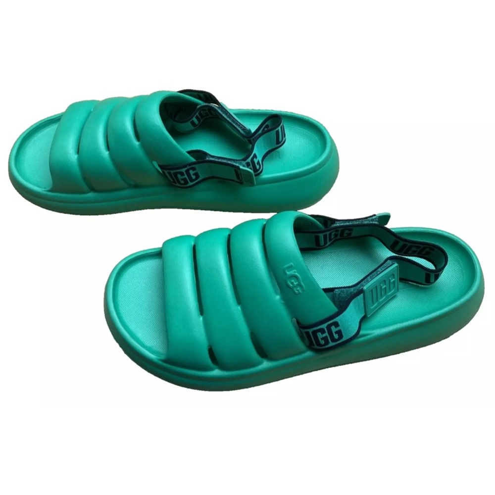 UGG Sport Yeah Slide Sandal - Emerald Green New Mens Size 12  Removeable Strap